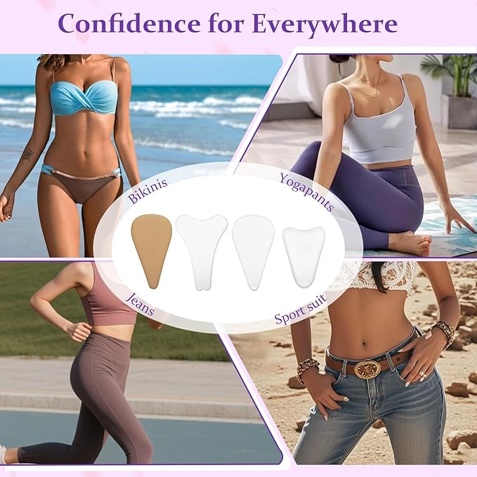 Camel Toe Concealer,Reusable Seamless Camel Toe Underwear,Invisible Frontal Wedgie Cover,Anti Cover Silicone Insert