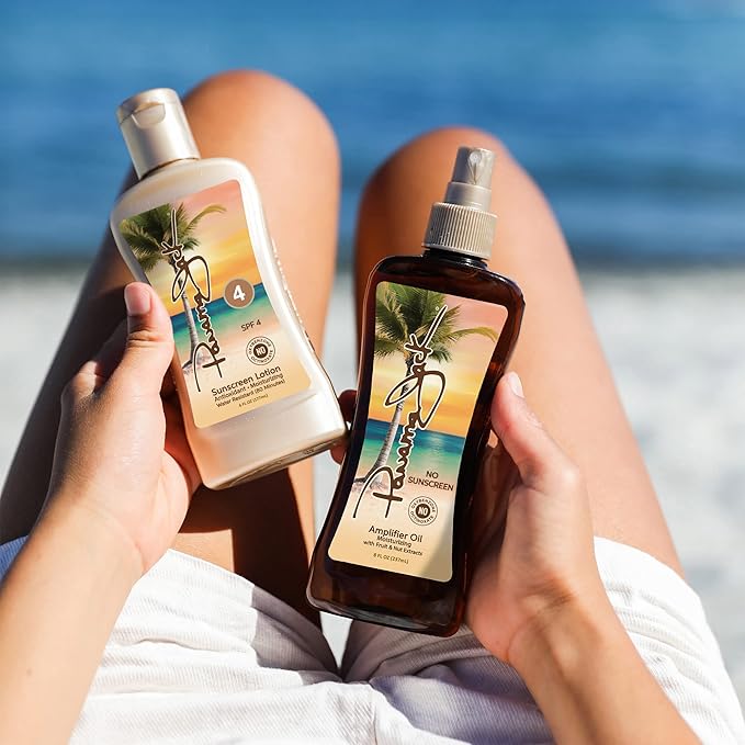 Panama Jack Sunscreen Tanning Lotion - SPF 4, PABA, Paraben, Gluten & Cruelty Free, Antioxidant Moisturizing Formula, 6 FL OZ (Pack of 12)
