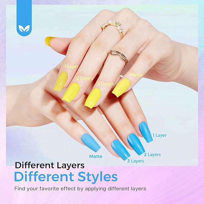 Morovan Nail Polish Set Fingernail: 2026 Nail Gift Kit Bright Rainbow Color Air Quick Dry Regular 0.27oz Finger Nail Polish Pack with Base Top Coat Christmas Winter Holiday Manicure for Women Girl