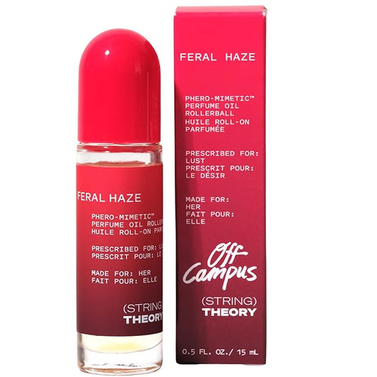 STRING THEORY x Off Campus - Hannah - Women's Pheromone Roll On Perfume Oil - Spicy & Sweet Vanilla Amber Boozy Gourmand Musk - Dark Rum, Vanilla, Tonka Bean - Lasts 3 Hrs Long - Phero-Mimetic Perfume