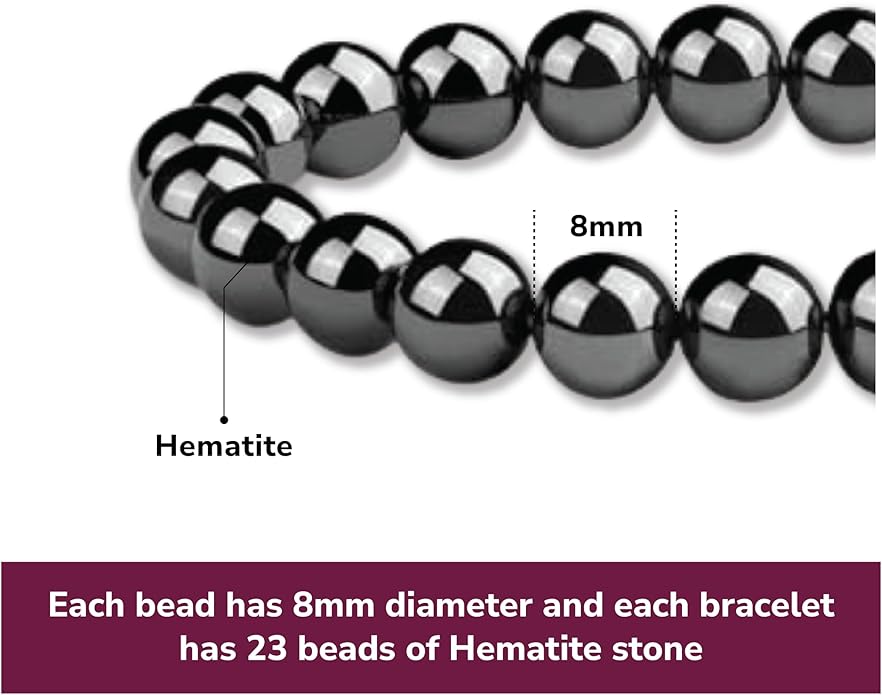 Crystal Vibe 8mm Beaded Bracelets For Women Men - Healing Crystal Bracelet - Adjustable Size