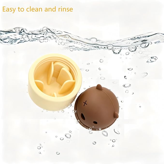 Dog Treat Dispenser Toy，Durable Silicone, wear-Resistant and bite-Resistant. Interactive Puzzle Toy for Dogs and Cats