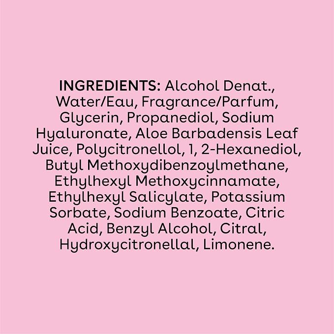 eos Cashmere Body Mist, Pomegranate Raspberry, Body Spray for Women, Hair Mist, Fruity, Moisturizing, Hyaluronic Acid, Glycerin, Vegan, Cruelty-free, 6 fl oz