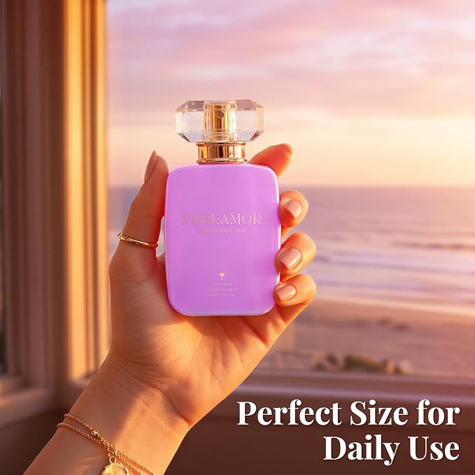 PUREAMOR Pheromone Perfume for Women, Balboa Rosa Extrait de Parfum Spray – Romantic Floral Scent with Rose, Lychee & Cashmere, Long Lasting Fragrance, 1.0 oz / 30 ml