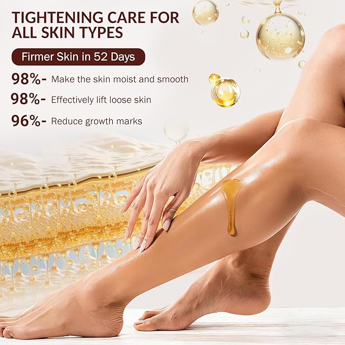 Body Firming Oil,Tightening&Hydrating Treatment for Arms,Legs,Stomach&Body for Dry Skin,Lightweight,Non-Greasy, Nourishing Formula,A Glow Restoring After Shower Body Oil for women-4.06 FL.OZ