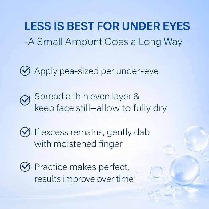 Instant Under Eye Tightening Serum – Firming Eye Lift Formula for Bags, Puffiness, Wrinkles & Dark Circles | Advanced Polysaccharide Eye Serum for Mature Skin – 20 mL (Unscented)