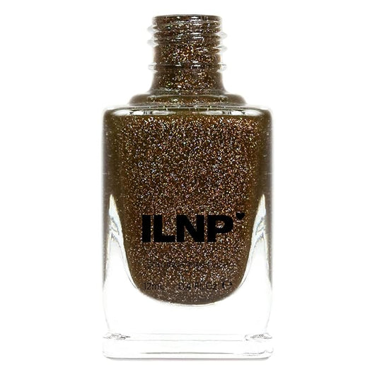 ILNP Timber - Warm Walnut Brown Holographic Jelly Nail Polish