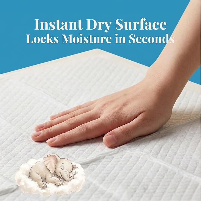 22x22 Large 80 Count Quick Drying Super Absorbent Pee Pads | Leak-Proof Unscented White Potty Training Puppy Pads for Dogs, Premium Quality Heavy Duty Absorbent Disposal Pads