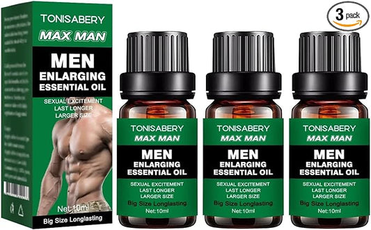 TONISABERY MAX Man ENLARGING Essential Oil ENLARGMENT Oil for Men Oil Enlarge 10ML (Green) (3)