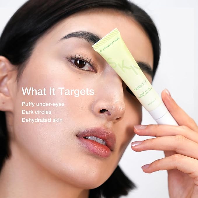 SKNBODY CryoReset Brightening Eye Cream with Caffeine & Niacinamide – Hydrating Under Eye Cream for Puffiness & Dark Circles