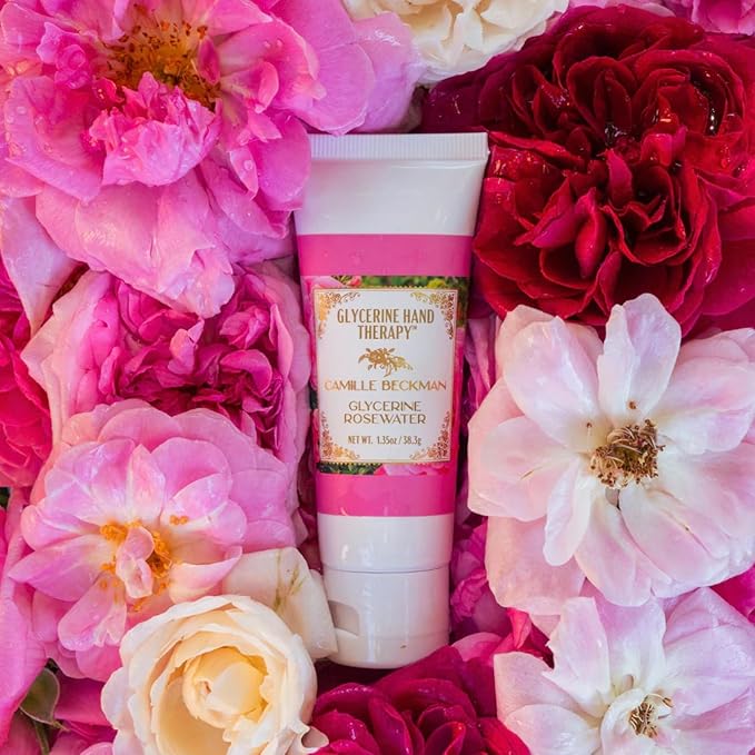Camille Beckman Glycerine Hand Therapy Cream, Glycerine Rosewater, 1.35 Ounce