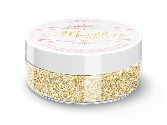 MARBLERS Twinkle Face & Body Glitter [Silk Beige] 0.18oz (5g) | Fine | Non-Toxic | Vegan | Cruelty-Free | Festival, Rave & Party Makeup | Eye, Hair, Nail Polish, Eyeshadow | Nail Art | Gel Nail