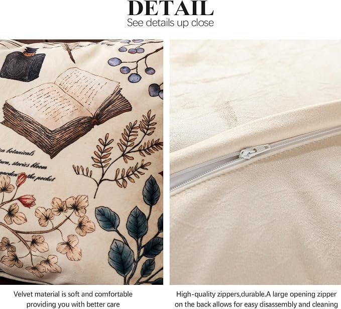 Designer French Velvet Throw Pillow Cover,Set of 2,20"x12"-Xipeia | Pillow Cover,Concealed Zipper Design,Dragonfly Pattern,Sofas,Bedroom,Living Room,Lounge Chairs,All Season Home Decor