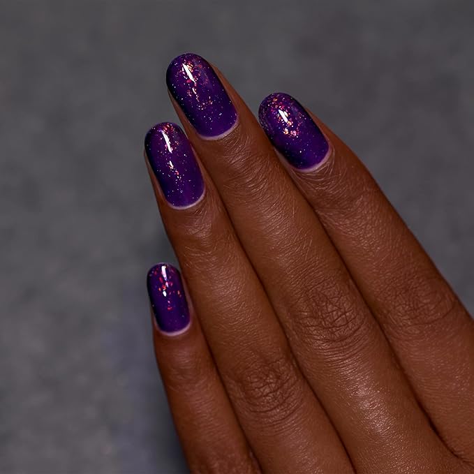 ILNP Jinx - Deep Purple Jelly Shimmer Nail Polish