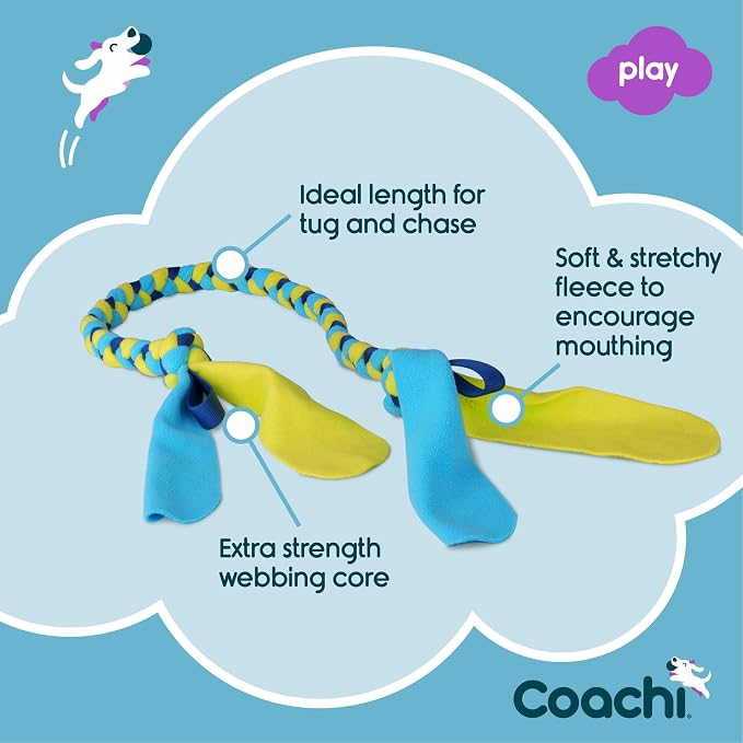 Coachi Tuggi Tug - Interactive Dog Toy for Tug of War & Play