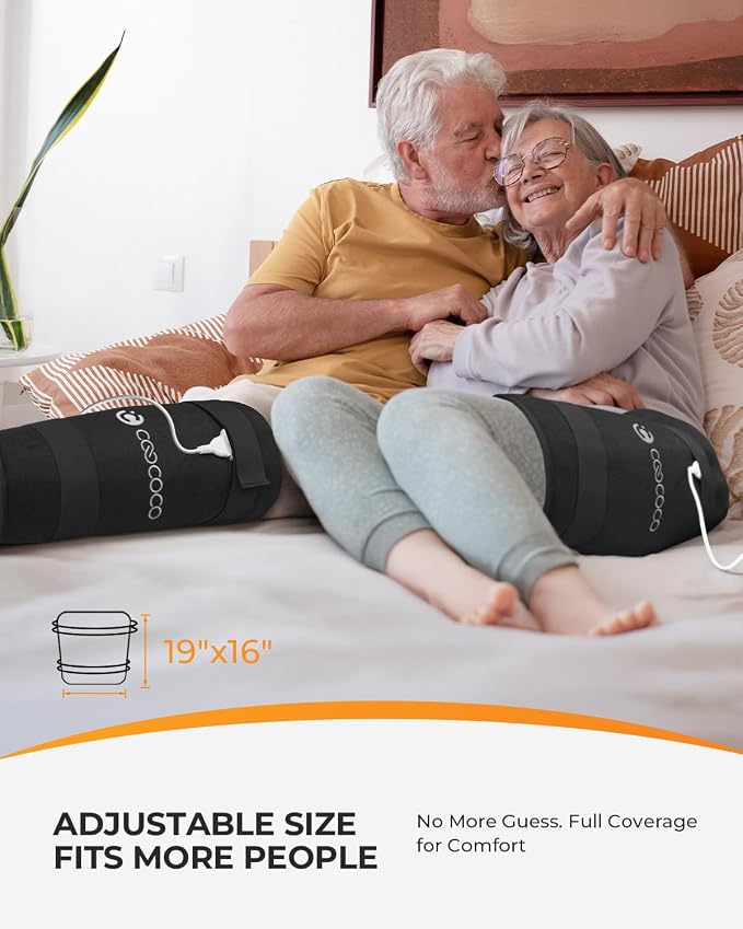 CooCoCo Hip Heating Pad for Hip Pain Relief, FSA Eligible Electric Hip Brace for Sciatica Pain Relief, Upgraded Heating Speed and Larger Heating Area, 6 Heating Levels, Auto-Off Timer, Hsa Store