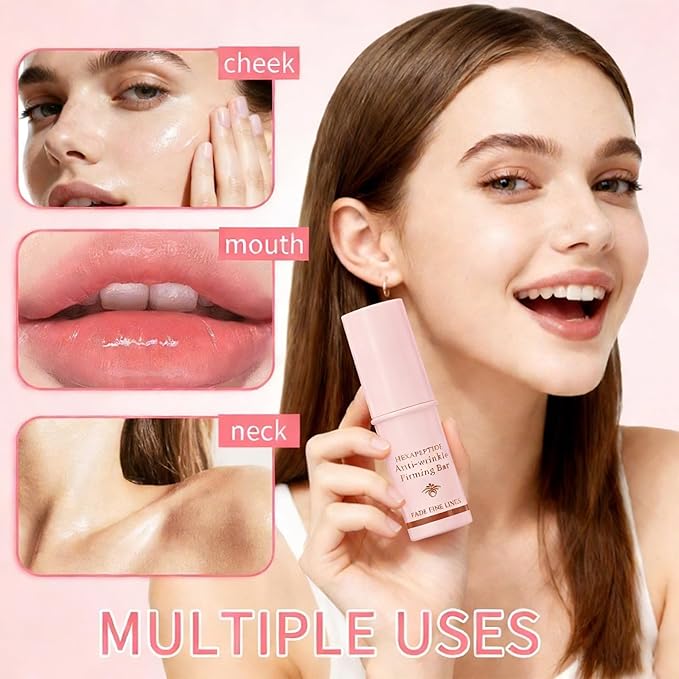 2Pcs Honey Peptide Hydrating Multi Balm Stick | Eye Face Neck Cream Make Up Base & Moisture Peptide Stick | Skin Care All-in-One Daily Moisturizer Stick