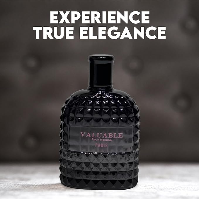 A CENTER Men's Cologne Gift Set Include Valentine Milano,Valiant,Very Excited & Valuable Paris - 3.4 Fl Oz Each | Vanilla Bourbon, Leather & Amber Floral Fragrance | Luxury Eau de Toilette Quartet
