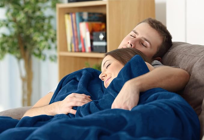 Utopia Bedding Ultra Soft Fleece Bed Blanket Twin Size Navy (60x80 Inches) | Microfiber Plush Warm Lightweight Breathable Cozy Blanket Anti-Static, All Season Use, Gift for Women and Men