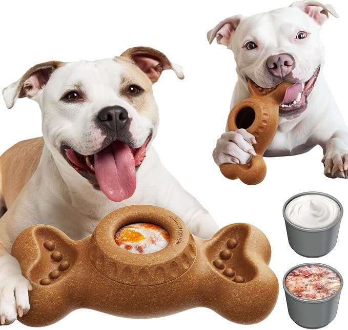 Niumowa Frozen Dog Treat Toys - Indestructible Chew for Large Dogs