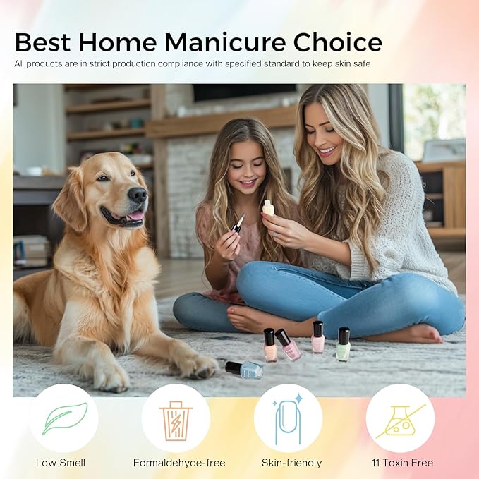 Morovan Jelly Nail Polish Set: Sheer Glass Pastel Macaron Spring Summer Fingernail Polish Kit Quick Air Dry Mini Milky Pink Light Blue Green Nail Polish DIY Manicure Art Salon Gift for Women Girls
