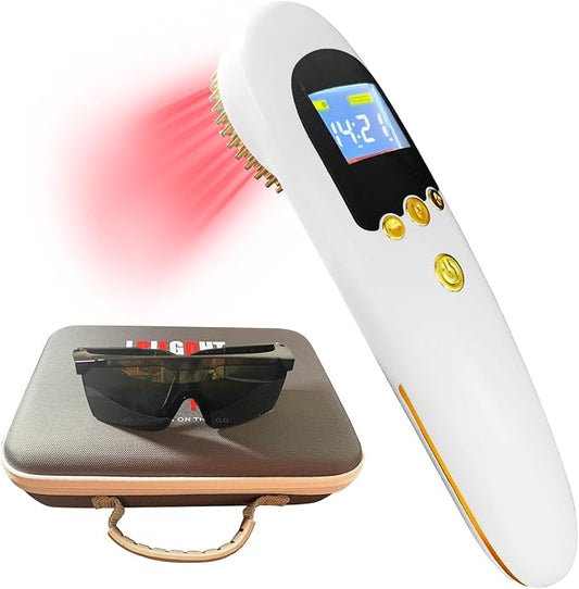 Red Light Therapy Device Wand, Near Infrared Light Therapy for Pain Relief, 650nm Red Light Therapy for Muscle & 808nm NIR for Joint, Handheld Infrared Therapy for Knee, Shoulder, Dog, Cat, Horse