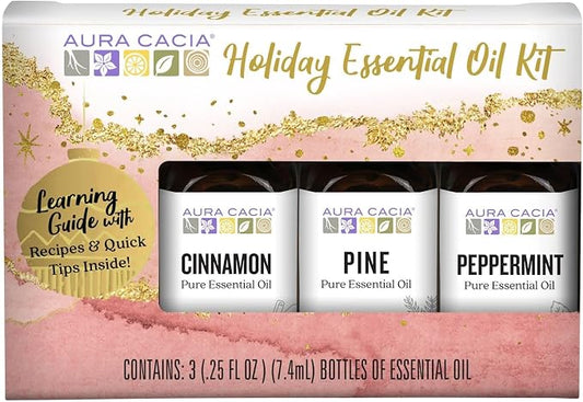 Aura Cacia Holiday Essential Oil Kit