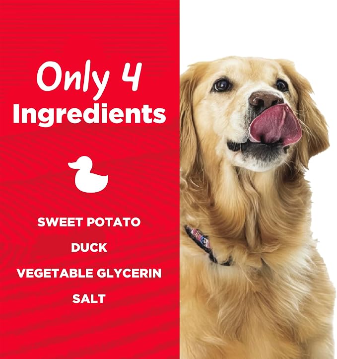 Country Kitchen Sweet Potato & Duck Jerky Tender Dog Treats, 16 oz | Quality Ingredients Made with Real Duck, High Protein, Low Fat, No Artificial Colors