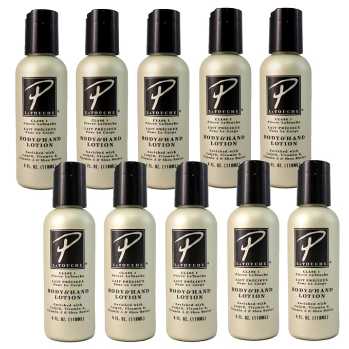 Body & Hand Lotion 4 oz Pack of 10. No Grease Lotion for Women & Men - Shea Butter Lotion for Dry Skin