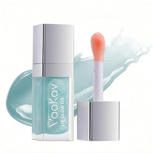 Color Changing Lip Oil – Hydrating Glossy Lip Tint with Natural Shine, Non-Sticky Nourishing Lip Glow, Long-Lasting Moisture for Soft & Plump Lips(02 PURPLE PEACH)