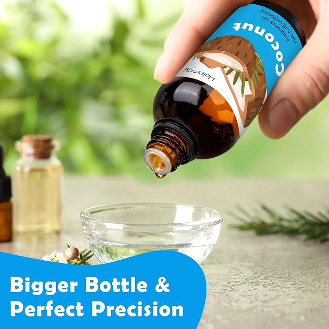 Coconut Fragrance Oil, Holamay Large Volume Fruit Essential Oil 3.4 fl.oz/100 ml, Premium Fragrance Oil for Candle Soap Making, Diffuser Oils Scent for Home