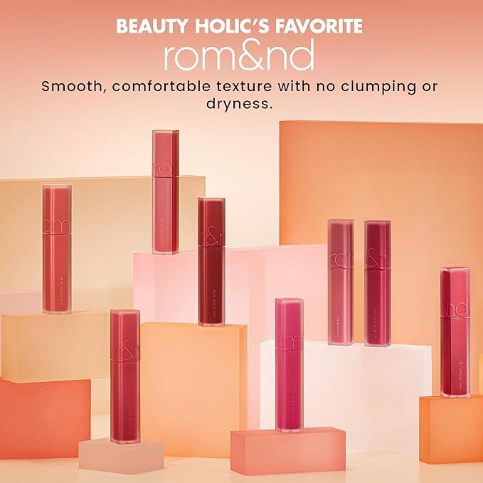 rom&nd BLUR FUDGE TINT 13 COOLING UP - K-Beauty Soft Matte Lip & Cheek Cream for Blurred Effect, Long-Lasting & Non-Drying Velvety Finish