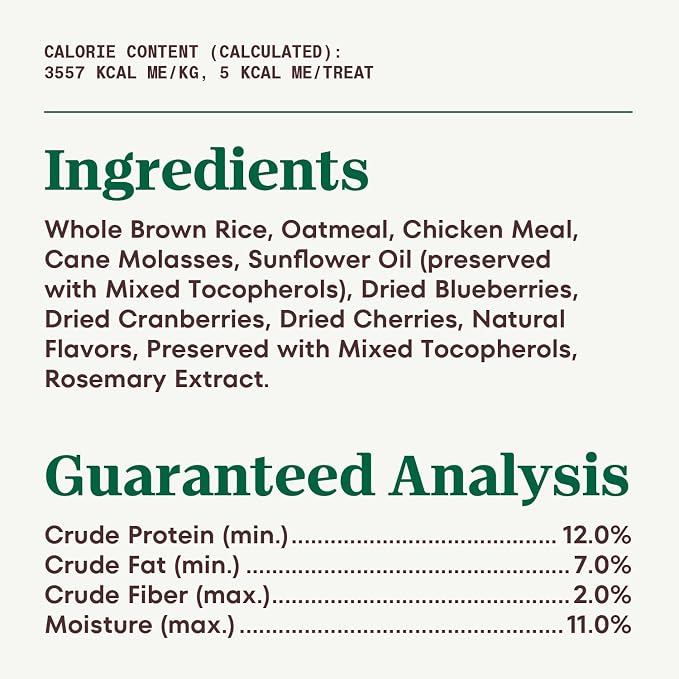 Nutro Crunchy Dog Treats with Real Mixed Berries, 16 oz | 5 calories per treat, natural ingredients, no corn, wheat, soy protein, low calorie, quality protein, ideal for training