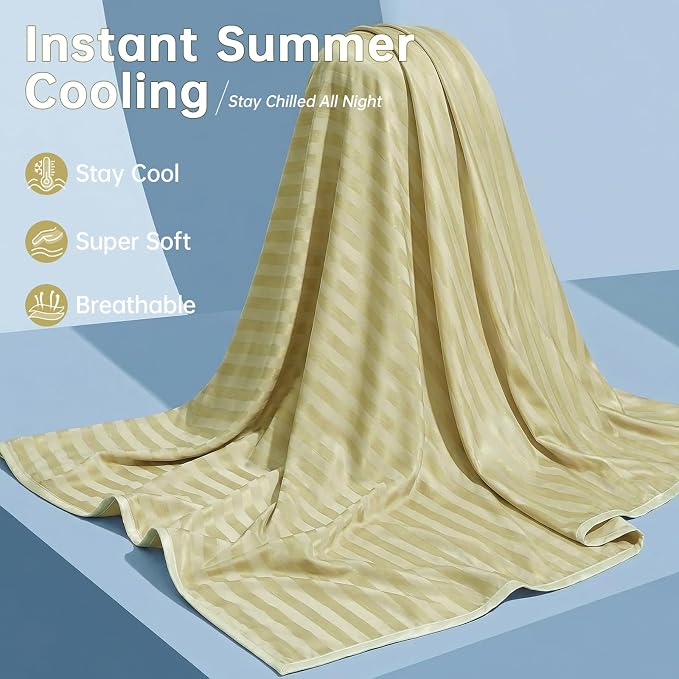 Guohaoi Cooling Blanket for Hot Sleepers and Night Sweats 60"x90" Full Size | Arc-Chill Q-Max >0.5 Cool Fiber,100% Oeko-Tex Certified Lightweight Summer Blanket for Travel/Outdoor Ultra Cold Breathable
