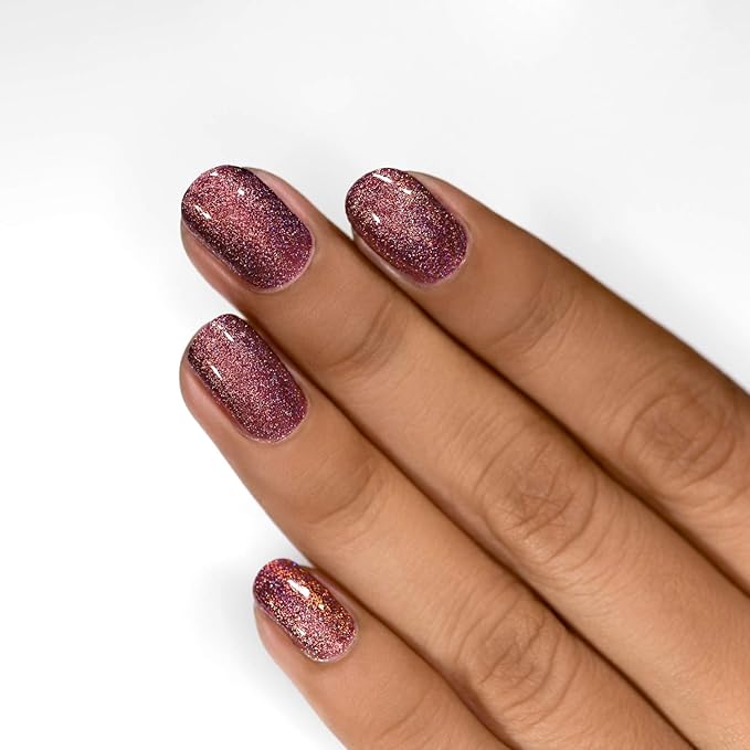 ILNP Bloodline - Rich Marsala Holographic Nail Polish, Chip Resistant, Non-Toxic, Vegan, Cruelty Free