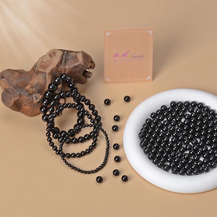 AD Beads Handmade Gemstone Stretch Elastic Bracelet Crystal Healing Reiki Nature's Beauty and Spiritual Essence Unisex