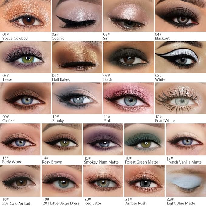 Kaely Pressed Single Eyeshadow Makeup, Golden Shimmer Highly Pigmented Monochrome Eye Shadow Palette, Waterproof Neutral Powder Mini Eyeshadow, sombras para ojos, Lightweight Blendable, 06