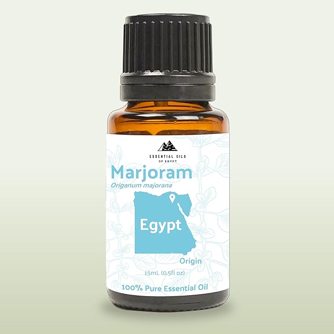 Marjoram Essential Oil - Aceite de Mejorana Direct from Egypt for Massage & Aromatherapy | Premium Therapeutic Grade (15ml)