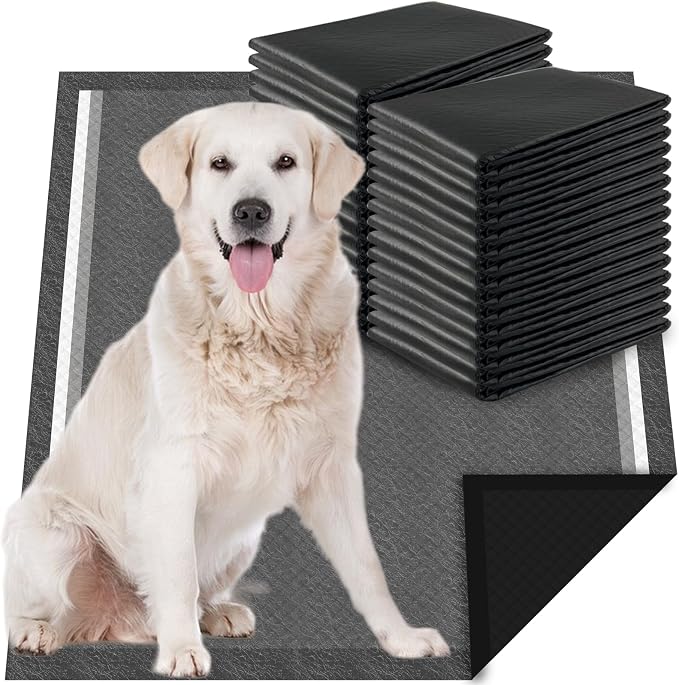 Dogcator Charcoal Puppy Pads Extra Large 30"x36", 30 Count Super Absorbent Pee Pads for Dogs, Disposable Urine Bed Underpads for Doggy, Thicken XXL Disposable Pet Underpads, Piddle Pee Sheets
