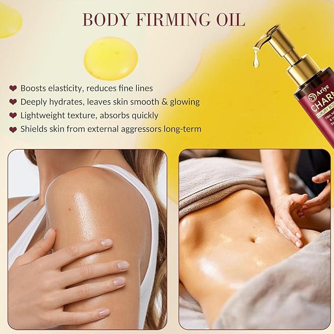 Body Firming Oil,Luxury After Shower Body Oil for Women,Glow-Remedy Skin Tightening & Hydrating Serum,Non-Greasy Glow Moisturizer for Dry Skin,Arms,Legs,Stomach & Body-4.06 Fl Oz (2 Pack)
