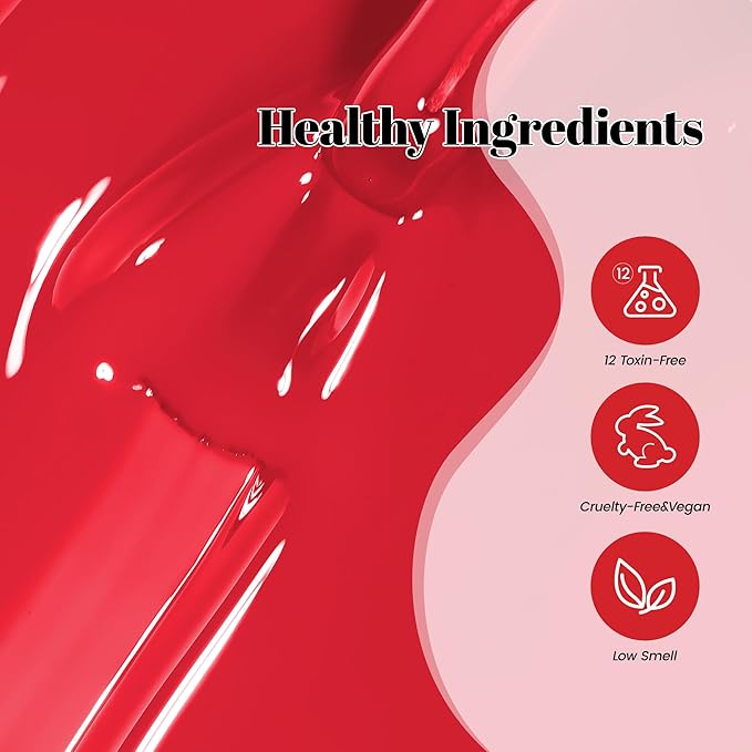 YTD Likomey Maple Leaf Red Gel Nail Polish,15ml Salon Home DIY Manicure and Pedicure Fall Winter Soak Off UV Color Varnish,CS468