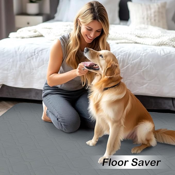 Waterproof Dog Bed Blanket - Soft Pet Blanket & Sofa Cover for Dogs | Reversible Washable Furniture Protector, Couch Covers for Pets (30x70 Inch, Dark Grey/Dark Grey)