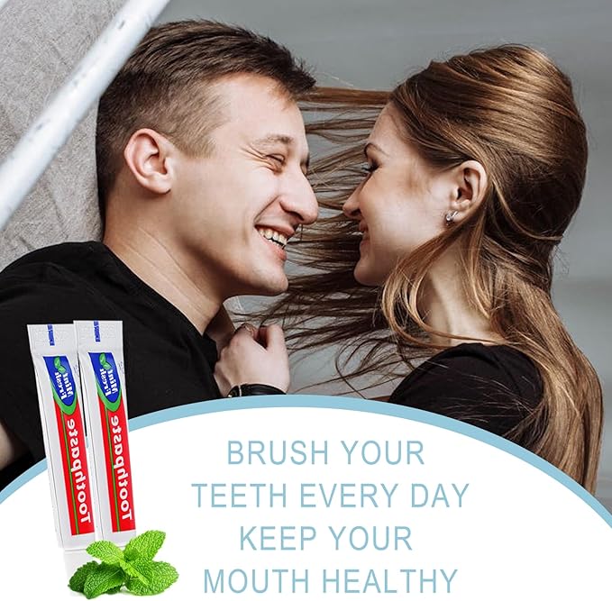 HAIFOTRVA 200 Tubes Bulk Travel Size Toothpaste,Extra Small 0.35oz Small Toothpaste Travel Size Bulk 0.8x3.5 inches Peppermint Mini Disposable Toothpaste for Hotel,Guests,Homeless,Charity