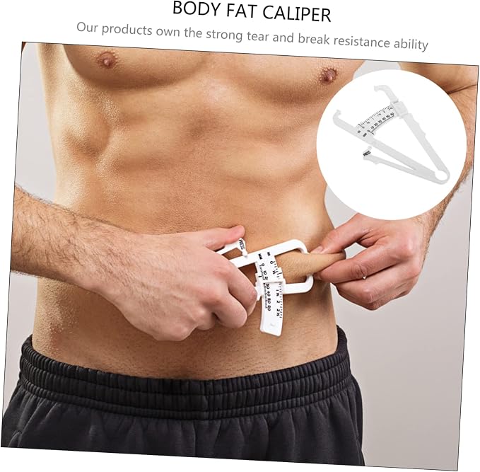 Ipetboom 2Pcs Handheld Skinfold Caliper for Measurement Accurate Body Composition Tool with Centimeter and Scale for Fitness Tracking and Health Monitoring