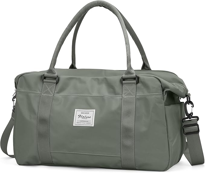 Travel Duffel Bag, Carry On Overnight Weekender Bags for Women | Travel Bag with Wet Pocket & Trolley Sleeve, For Spirit Airlines 18x14x8 Personal Item Bag