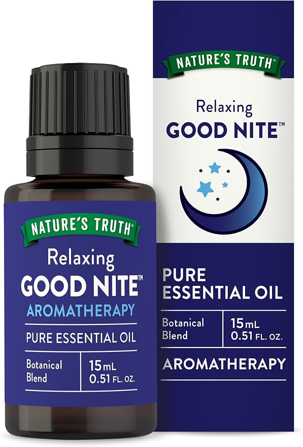 Nature's Truth Good Nite Pure Essential Oil | 15 mL | Aromatherapy | Botanical Blend | Plant Based, Non-GMO & Gluten Free