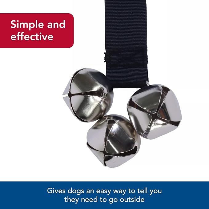 Coastal Pet - Advance - Dog Potty Training Bells, Black, 1" x 31"