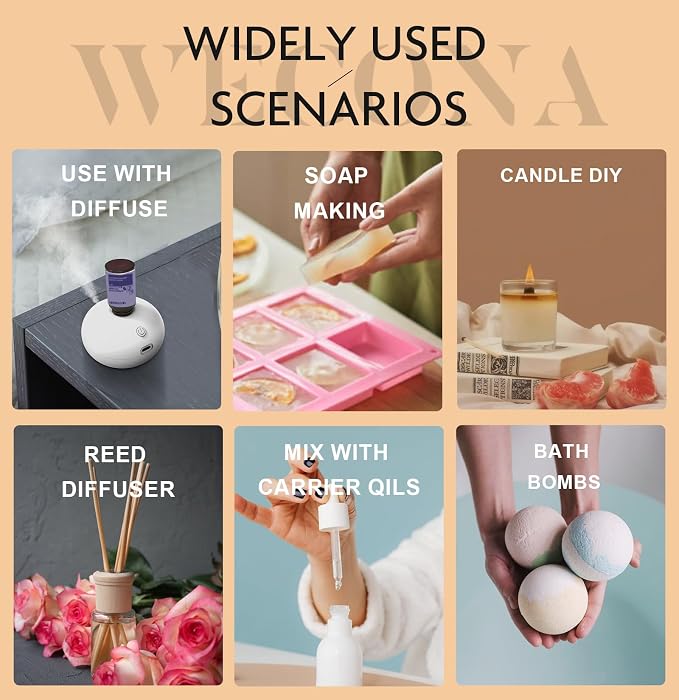 Pure Essential Oil Set - Essential Oils for Diffusers Aromatherapy and Humidifiers with Bonus Oil Opener - Relaxation, Mood Enhancement - DIY Candle and Soap Making