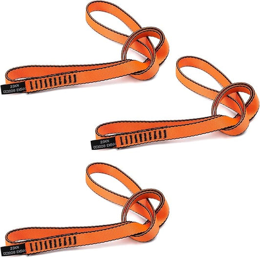 18MM Nylon Climbing Sling Runner 23KN CE2008/EN566 Strong Webbing Straps for Rock Climbing,Mountaineering, Rappelling, Swing, Yoga Hammock etc