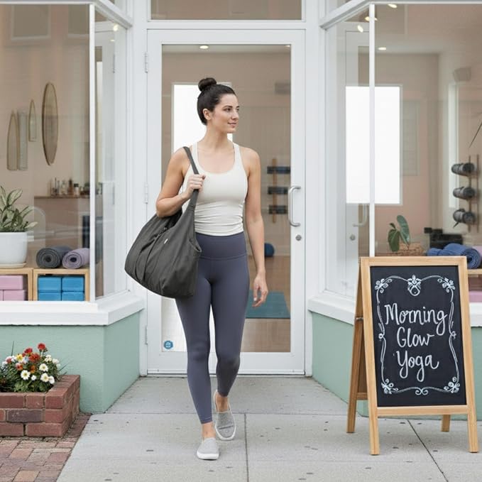 Yogiii Yoga Mat Bag | The ORIGINAL YogiiiTotePRO | Large Yoga Mat Bag or Yoga Mat Carrier with Side Pocket | Yoga Bag Fits Most Size Mats